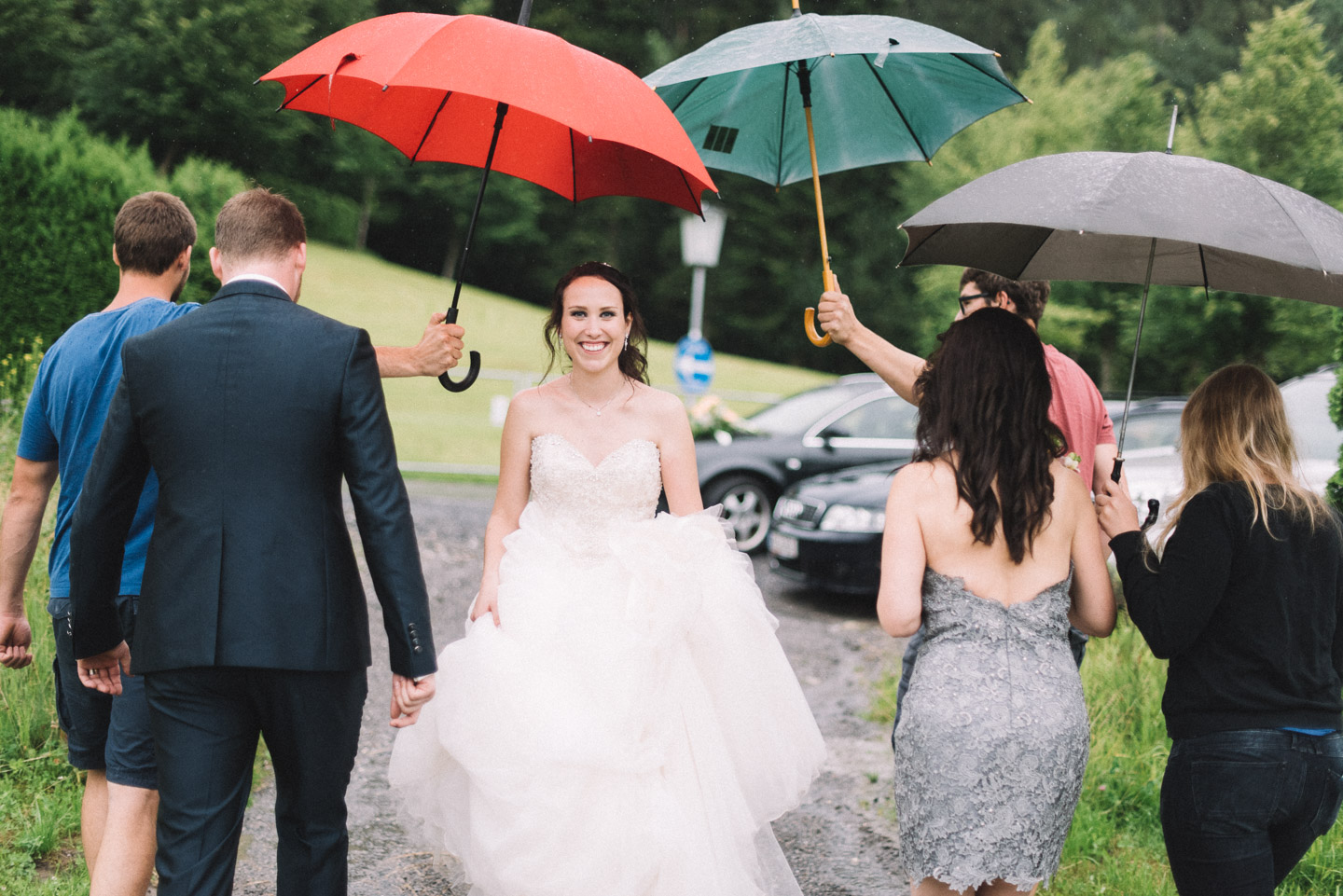 Hochzeitsfotografie im Regen